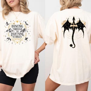 Comfort Colors® T-Shirt, Basgiath War College Shirt, Dragon Rider T-Shirt, Fourth Wing Tee, Onyx Storm Shirt image 2