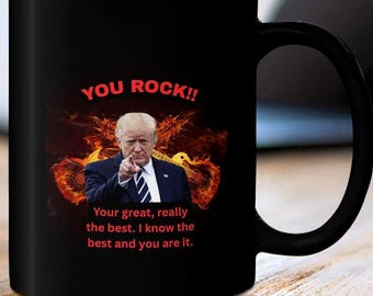 President Trump Funny Mug Novelty Daily Coffee Ceramic Cup Political Gift Idea For Him Her Conservative Election Humor Presidential  2 Sizes