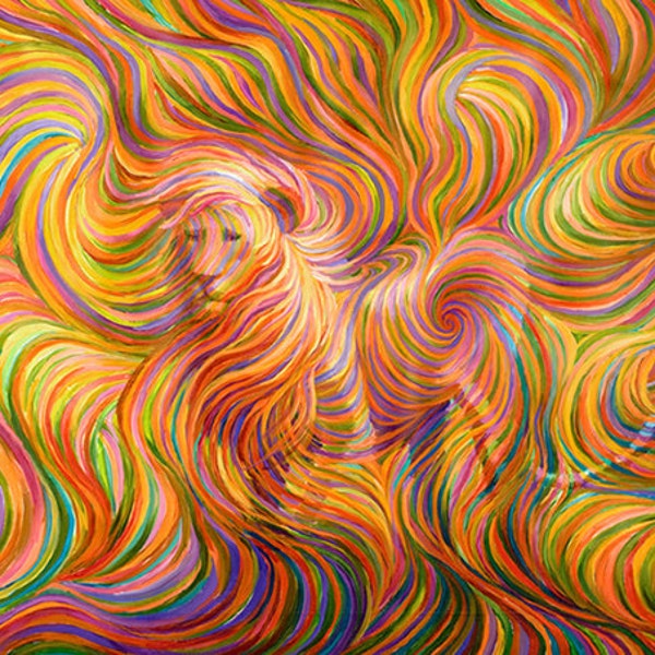 Lion Spirit Guide Painting - Giclee Print