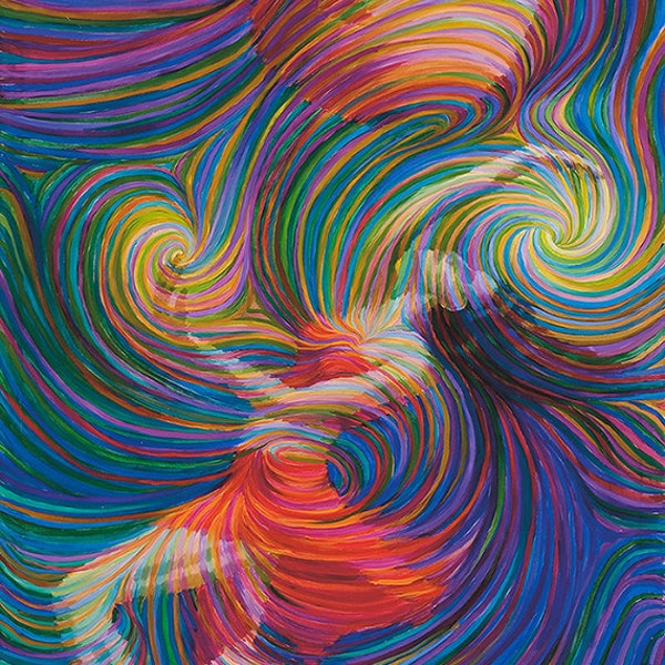 Moon Dancer Energy Painting - Giclee Print Signed By Julia Watkins