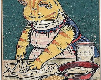 Metal Tin Sign "Kitty Biscuits We Knead Em You Need Em" Funny Sarcastic Party Wall Art Decor Baking Aluminum Sign for Home Kitchen Signs