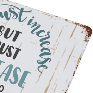 He Must Increase But I Must Decrease Metal Sign Bible Verse Quote Metal Plate Vintage Christian Religious Faith Tin Signs Wall Art 8x12 in afbeelding 3