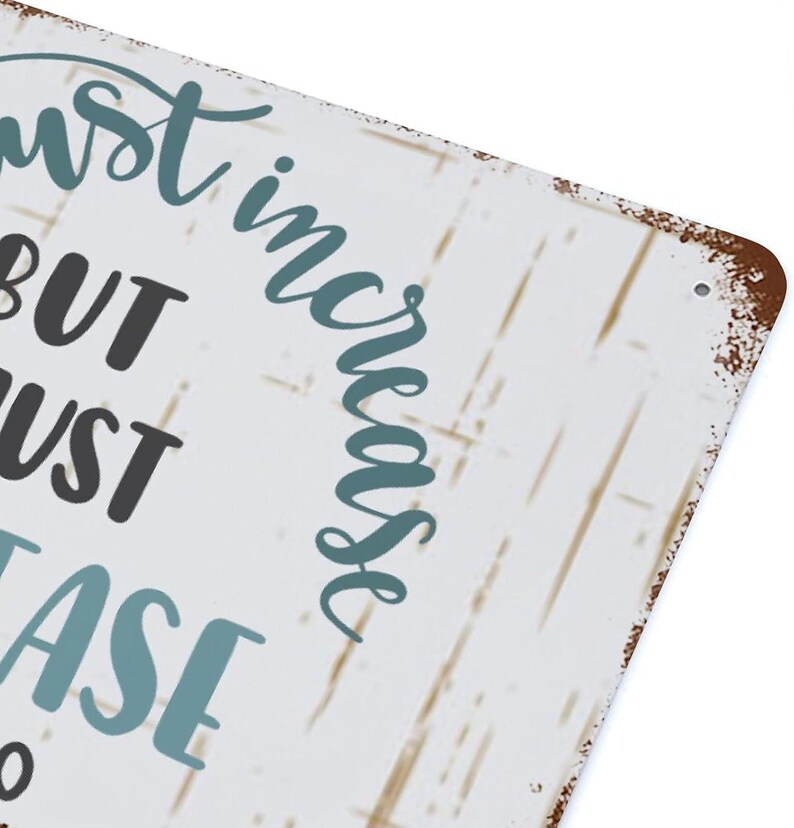 He Must Increase But I Must Decrease Metal Sign Bible Verse Quote Metal Plate Vintage Christian Religious Faith Tin Signs Wall Art 8x12 in afbeelding 3