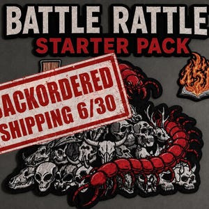 Dungeon Crawler Carl Battle Rattle Starter Pack| 5-Patch Set | Dungeon Crawler Carl Original Fan Art!