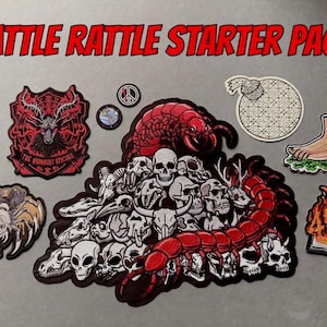 Dungeon Crawler Carl Battle Rattle Starter Pack| 8-Patch Set | Dungeon Crawler Carl Original Fan Art! | Scavenger’s Daughter
