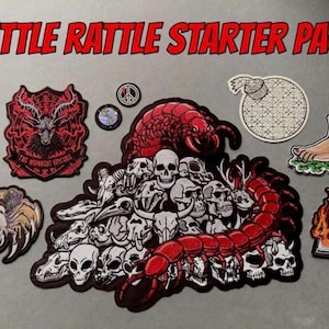 Dungeon Crawler Carl Battle Rattle Starter Pack| 8-Patch Set | Dungeon Crawler Carl Original Fan Art! | Scavenger’s Daughter