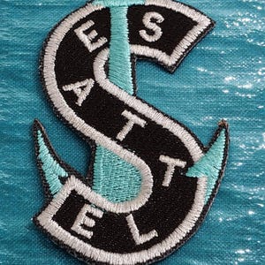 Seattle Kraken “Best Seller” Anchor Patch            3-1/2”x2” Made in AMERICA