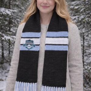 Utah Mammoth handmade scarf including 1 logo patch as pictured. Beautiful scarf. Made in America