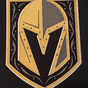 Best Seller* Vegas Golden Knights shield patch. Beautiful scrolling details are captured in this patch  Free Shipping. Made in America