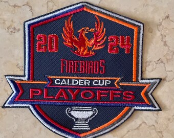 Coachella Valley Firebirds 2024 CALDER CUP PLAYOFFS patch. . Made in America