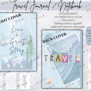 Travel Journal, Adventure Journal, Traveling Journal, Camping Journal, Camper Notebook, Solo Journal, Camping Gift, Trip Planner, RV Gift