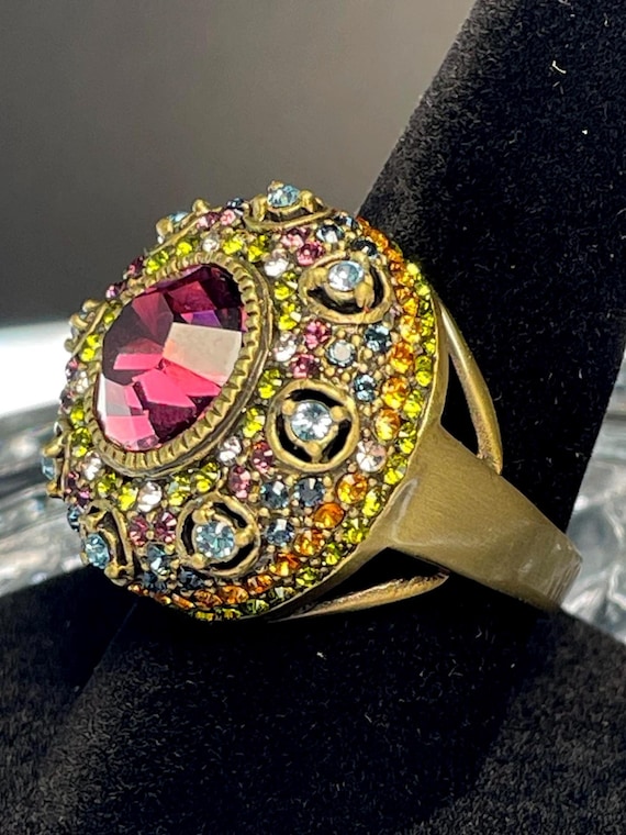 Heidi Daus Dome Statement Ring – Amethyst Purple … - image 3