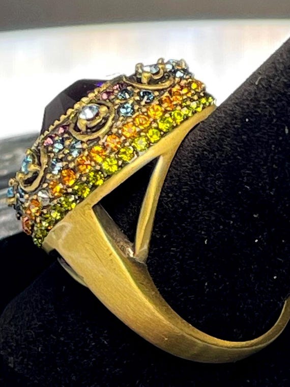 Heidi Daus Dome Statement Ring – Amethyst Purple … - image 5