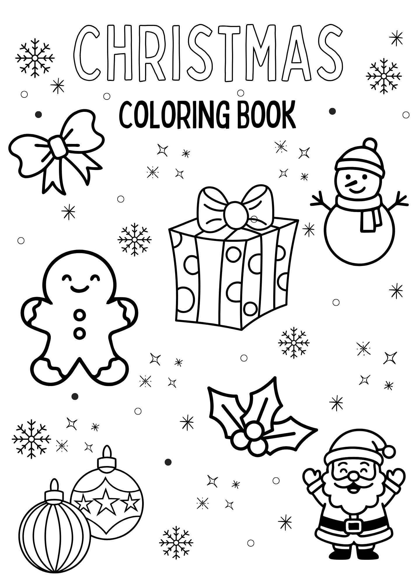 Christmas Kids Coloring Book Printable | Holiday Activity Pages ...
