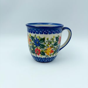 14 oz Viking Mug. Handcrafted Polish pottery stoneware:  UNIKAT Fall Colors