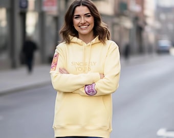 Handmade Salish Matter Hoodie, Sincerely Yours Oversized Fleece Hoodie, Gift for her, Cosplay Costume