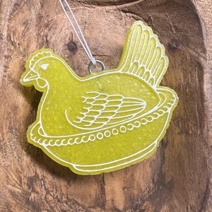 Hen On Nest Freshie | Vintage Farmhouse Car Air Freshener