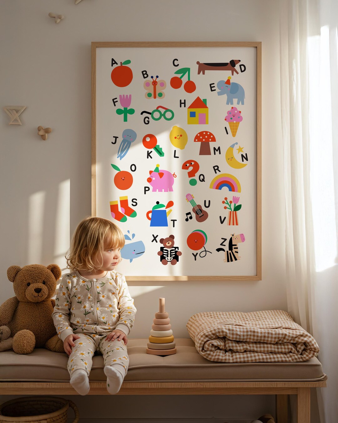 Alphabet Print • Colorful ABC Nursery Wall Art - Etsy