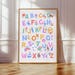 Cute Pastel Alphabet Poster for Educational Nursery & Playroom Decor - Etsy