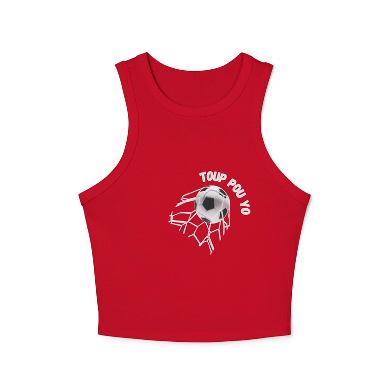 Mondial 2026 Crest Racer Tank Top | Palm Tree, Flags, Vibrant Logo image 4