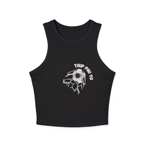 Mondial 2026 Crest Racer Tank Top | Palm Tree, Flags, Vibrant Logo image 3