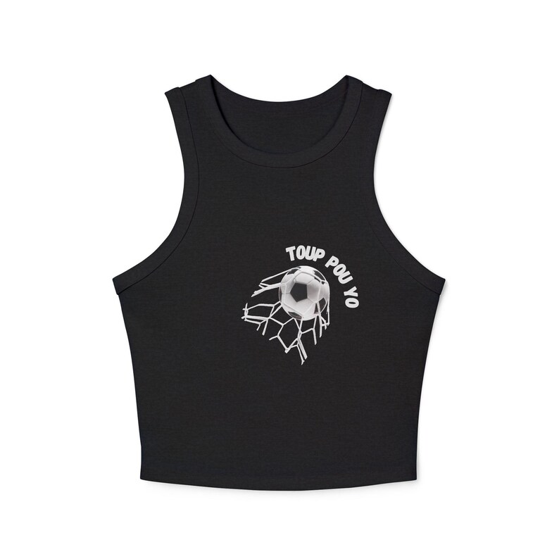 Mondial 2026 Crest Racer Tank Top | Palm Tree, Flags, Vibrant Logo image 3