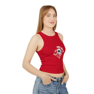 Mondial 2026 Crest Racer Tank Top | Palm Tree, Flags, Vibrant Logo image 1