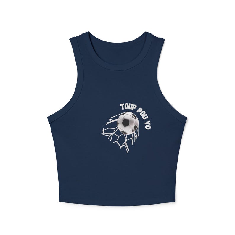 Mondial 2026 Crest Racer Tank Top | Palm Tree, Flags, Vibrant Logo image 5