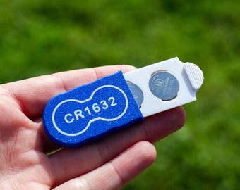 Shimano Shifter Battery Holder CR1632 | Instant Access, Saddle Bag Safe | 3D Printed Bike Accessory