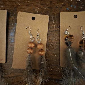 Feather Earrings - Ethically Sourced