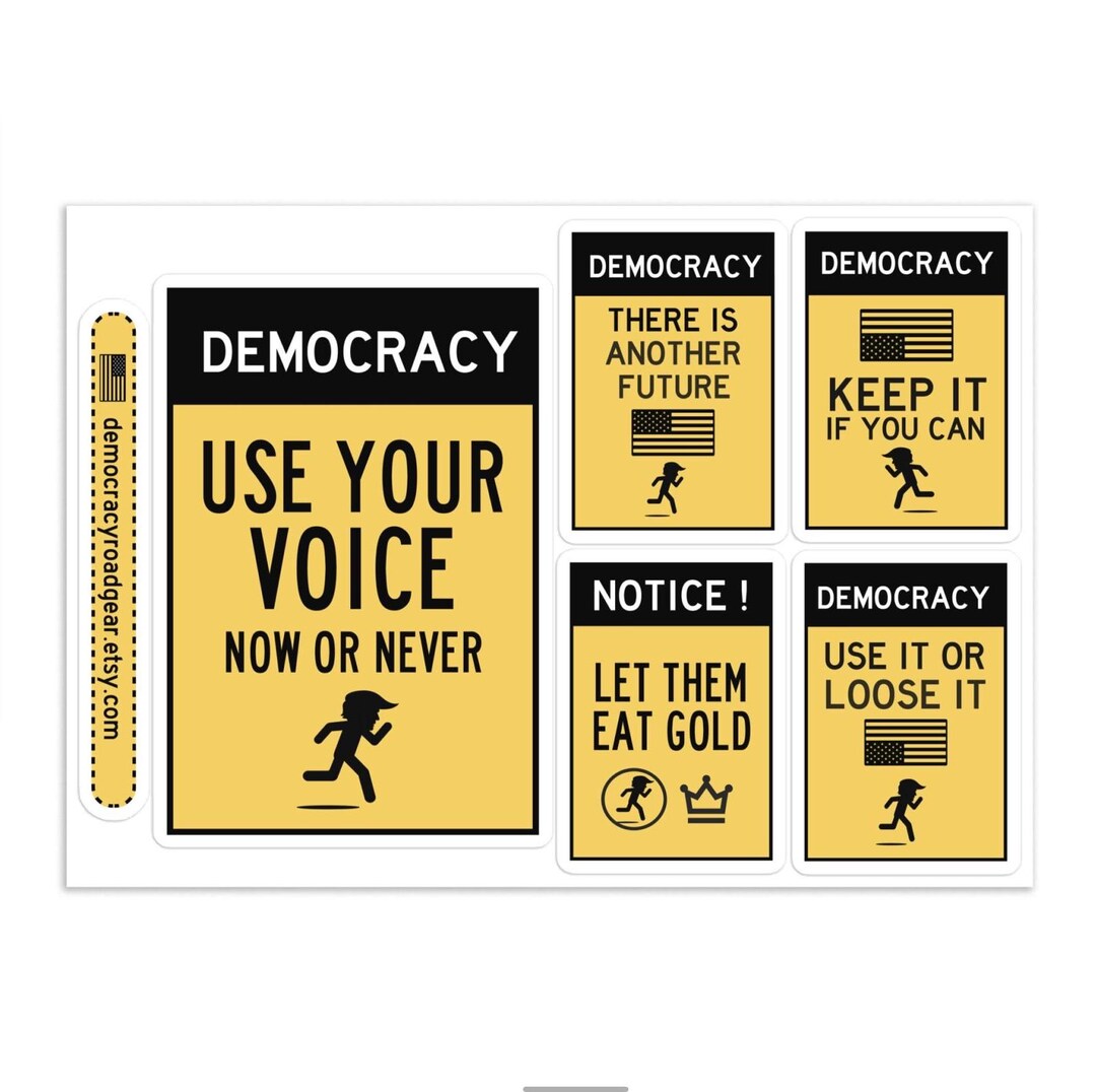 Direct Democracy Sticker Keep Democracy Sticker - Political Activism - Etsy