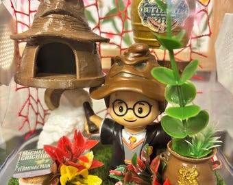 Harry Potter inspiriertes Gehege mit springender Spinne