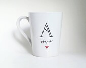 Custom Mug | Personalized Gift | Large Mug | Upcycled Mug | Name Mug | Gift Idea | Ceramic Coffee Tea Mug