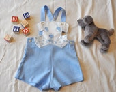 Baby boy vintage inspired sun suit 12/18 month size
