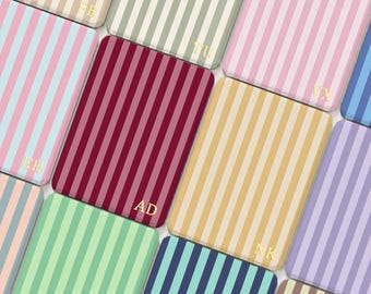 Personalized Striped Kindle Case, Colorful Magnetic Detachable Cover for Paperwhite 12th 7”, Kindle 11th, Colorsoft Kobo, Gift for Her
