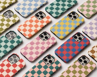 Custom Initials MagSafe Phone Case, Personalized Striped Monogram Case for iPhone 17 16 15 14 13 12 Pro Max Samsung S25 S24 Ultra
