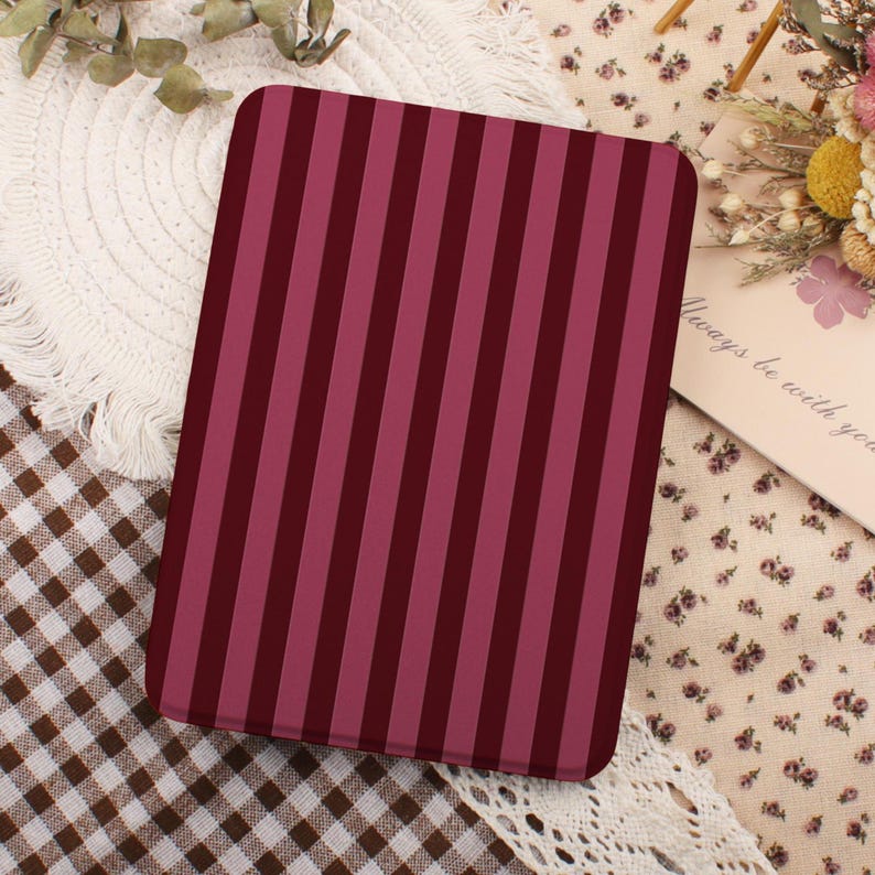 Custom Initials Magnetic Kindle Case, Personalized Kindle 12th Generation Cover with Strap, All New Colorsoft Kindle & Kobo Clara Case Gift image 9