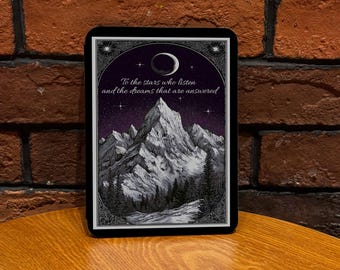 Bookish Kindle & Kobo Case – ColorSoft with Strap, Book Lover Gift To the stars who listen— and the dreams that are answered. -Sarah J. Maas