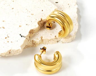 Pendientes dobles en forma de C