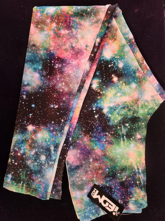 iEDM Leggings Sz. M,  Galaxy Pattern
