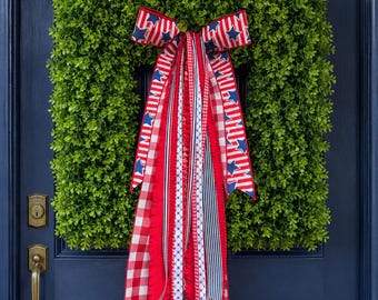 Bundel patriottisch lint met grote strik