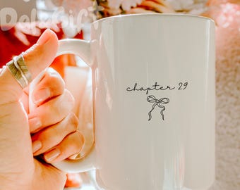 Chapter 29 Mug 29th Birthday Gift for Her Turning 29 Coffee Mug Minimalist Chapter Mug for 29 Year Old Gift for Women Custom Birthday Mug