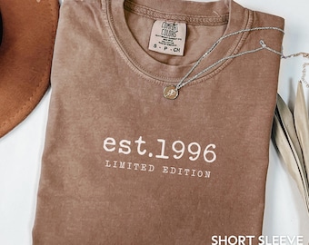 30th Birthday Sweatshirt Comfort Colors Custom Birth Year Shirt In My Thirties Era Since 1996 Shirt 30th Birthday Gift For Her