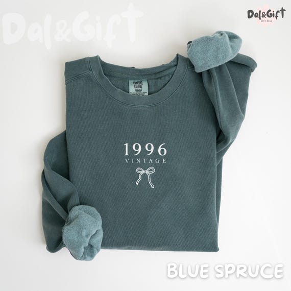 1996 Sweatshirt 30th Birthday Sweatshirt Custom Birth Year Shirt In My Thirties Era Comfort Colors Since 1996 Shirt 30th Birthday Gift
