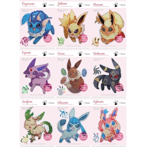 PATRONES XSTITCH Eeveelutions Juego completo de Hanae Kariko
