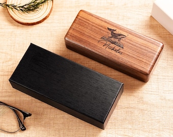Estojo para óculos personalizado, caixa para óculos com nome personalizado, presente para o Dia das Mães.