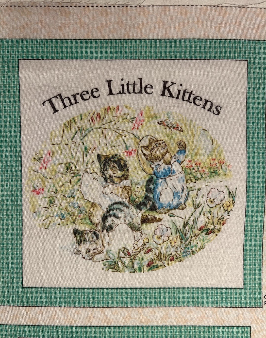 Beatrix Potter's Fabric Book Panel, 
