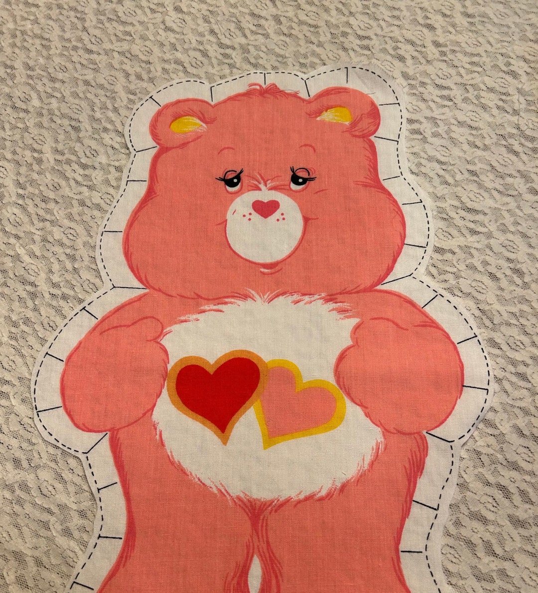 Care Bear Cut & Sew Pillow/ Stuffed Animal Fabric Panel, 1983