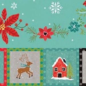 SNOWED In,"let It Snow" Cotton Fabric Panel by Riley Blake, Snowman ...