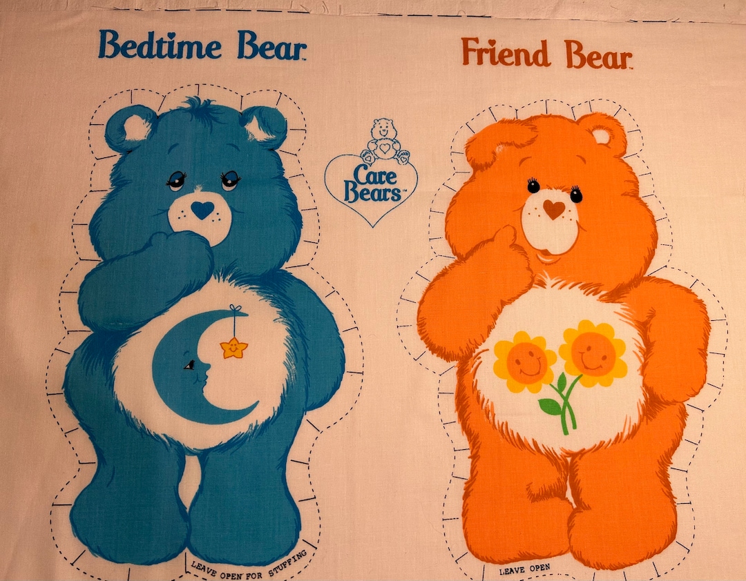 Care Bear Cut & Sew Pillows / Stuffed Animal Fabric Panel, 1983